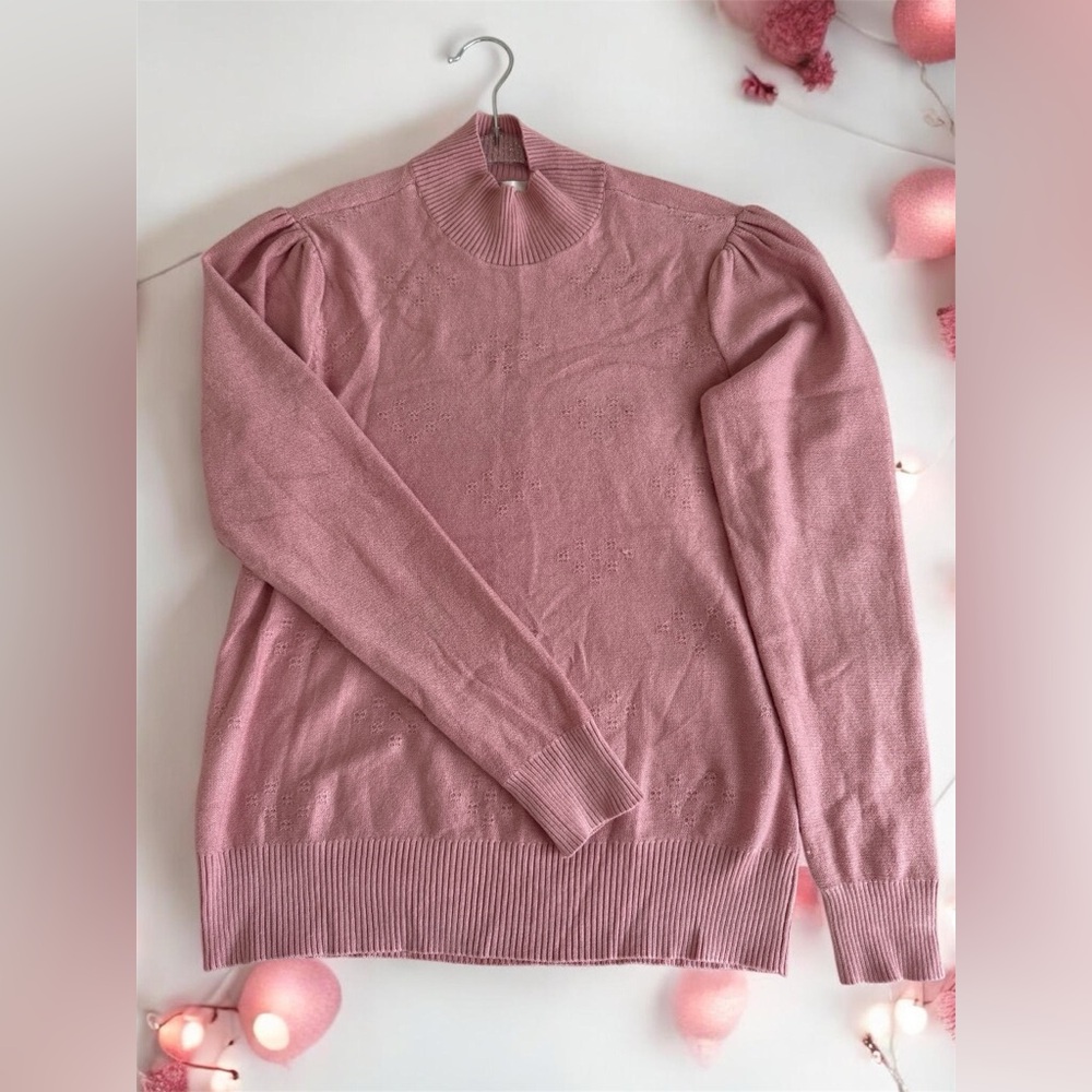 Madison Dusty Pink Turtleneck Sweater